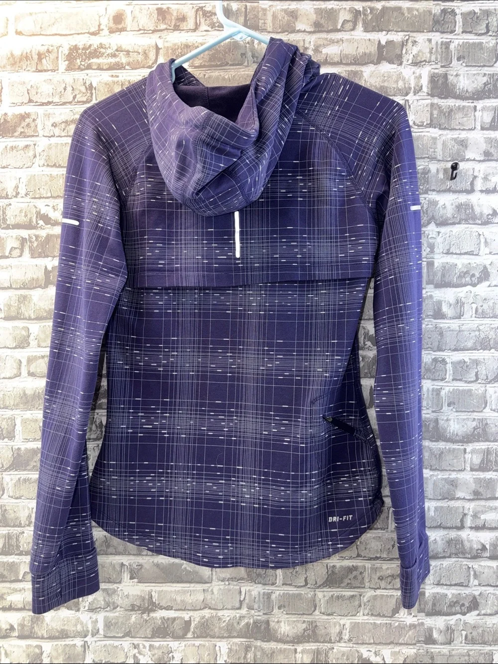Nike Purple Plaid‎ Performance Hoodie for Women